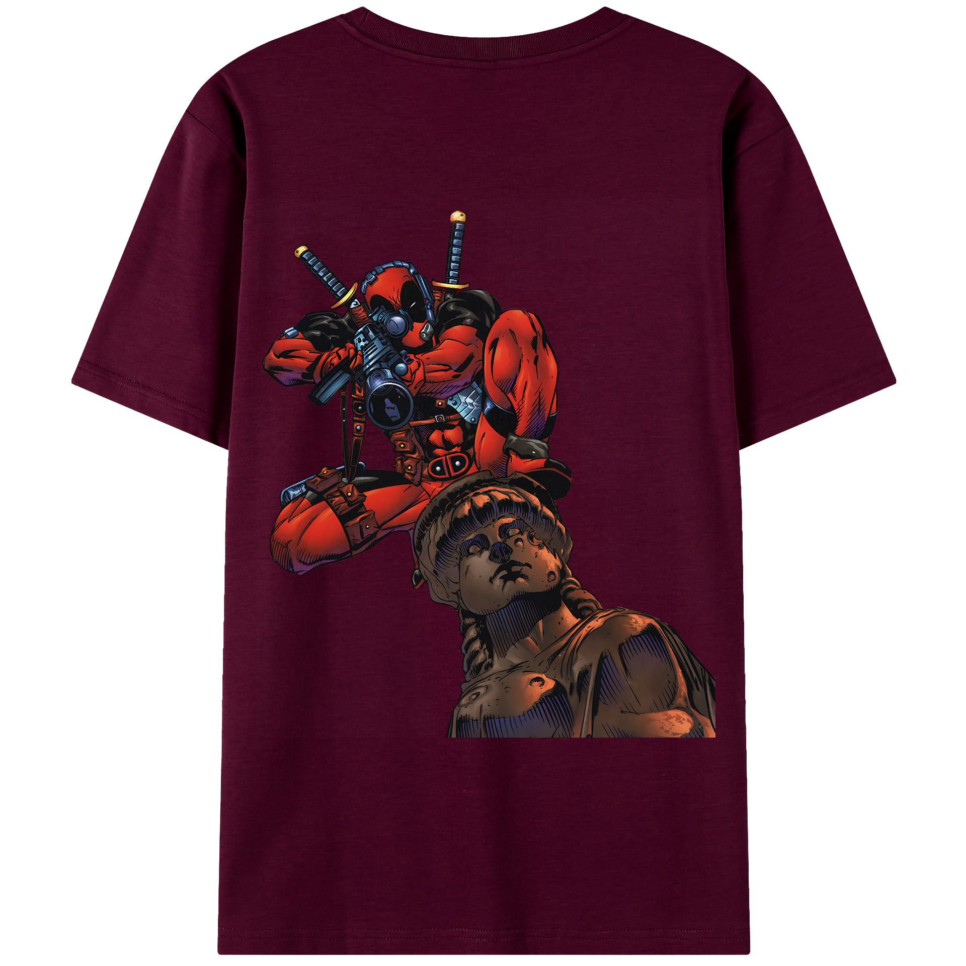 （画像用） Deadpool デッドプール レディース半袖Tシャツ(バックプリント)